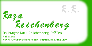 roza reichenberg business card